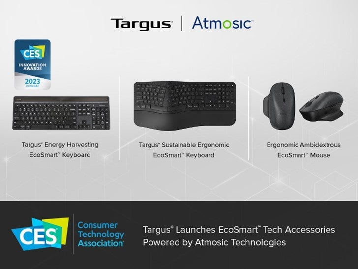 Targus Launches Premium Collection of Sustainable EcoSmart™  Tech Accessories Including Atmosic Ultra-Low-Power Bluetooth Technology