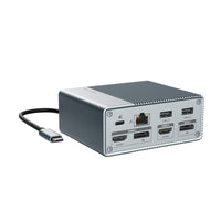 Hyper USB Hubs HyperDrive GEN2 12-Port USB-C Docking Station With 100W PD Charger HDG212BP-US 6941921148348