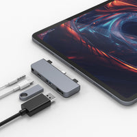 Hyper USB Hubs HyperDrive 4-in-1 USB-C Hub for iPad Pro/Air - Grey