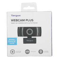 Targus Webcams Webcam Plus - Full HD 1080p Webcam with Auto Focus (includes Privacy Cover) AVC042GL 5051794036541